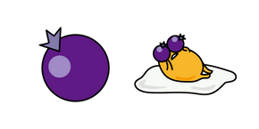 Gudetama and Blueberry Curseur