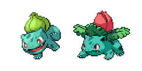 Pokemon Bulbasaur Pixel cursor