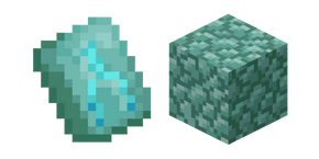 Minecraft Prismarine and Tide Armor Trim Cursor