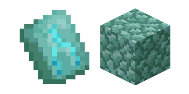 Minecraft Prismarine and Tide Armor Trim Cursor