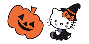 Hello Kitty Witch and Pumpkin Curseur