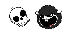 Nightmare Critters Baba Chops y Colgante de Calavera cursor