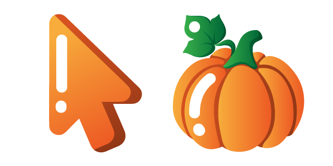 Minimal Gradient Pumpkin Cursor