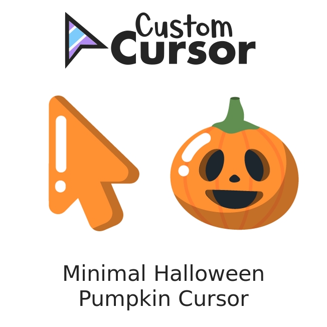 Minimalista Calabaza de Halloween cursor Custom Cursor