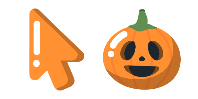 Minimal Halloween Pumpkin  Cursor