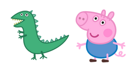 Peppa Pig George et Mr. Dinosaur Curseur