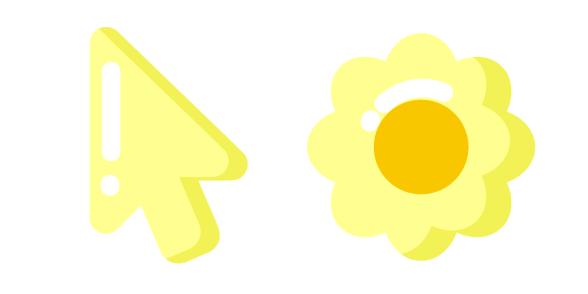 Minimal Yellow Chamomile Cursor